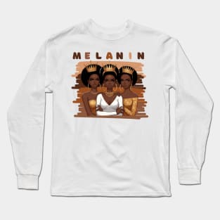 Shades Of Melanin Queens Long Sleeve T-Shirt